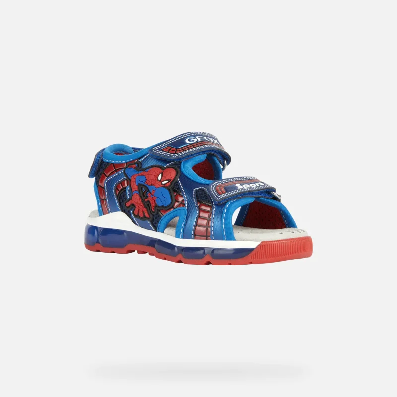 Geox Ανατομικό Αθλητικό Πέδιλο Για Αγόρι Spiderman