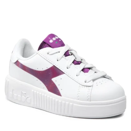 Diadora Sneaker Για Κορίτσι Λευκό/Μώβ Ιριδίζον