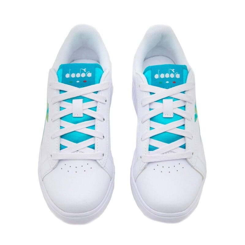 Diadora Sneaker Για Κορίτσι Λευκό/Πράσινο Ιριδίζον - Image 4