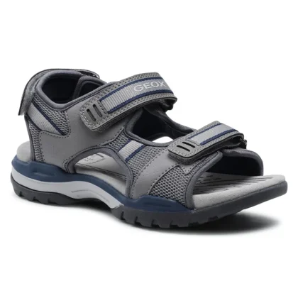 Geox Ανατομικό Αθλητικό Πέδιλο Για Αγόρι Γκρί