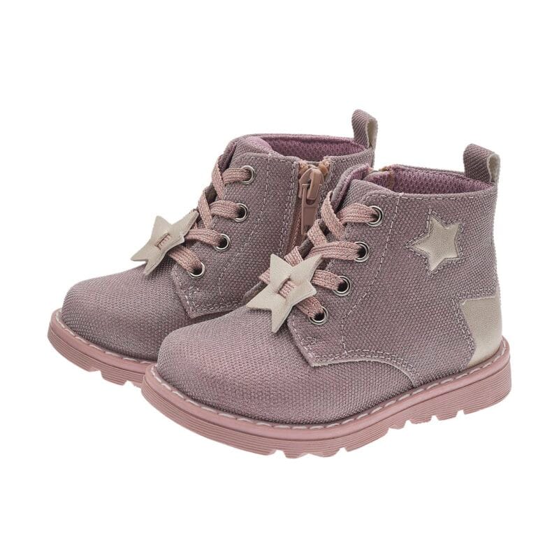 Chicco Ανατομικό Μποτάκια Για Κορίτσι Ρόζ Glitter Με Αστέρι - Image 3
