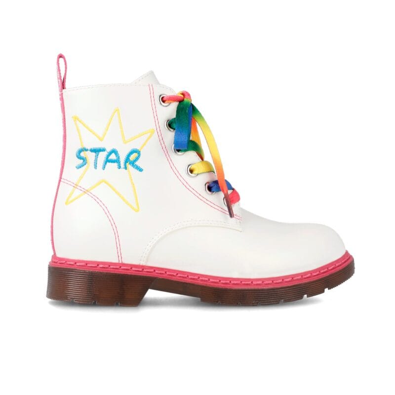 Agatha Ruiz De La Prada Μποτάκι Για Κορίτσι Λευκό Με Αστέρι - Image 3