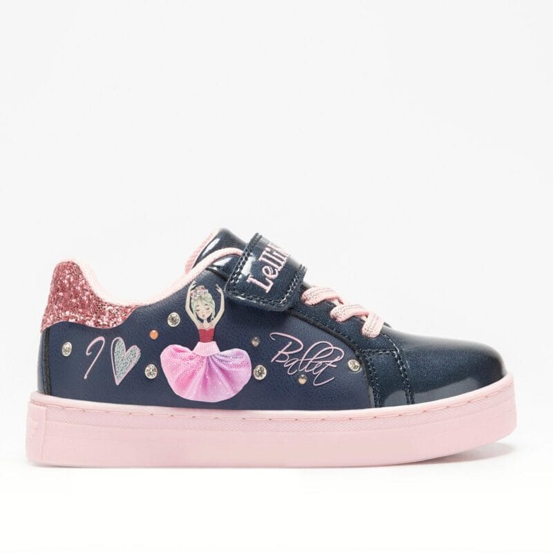 Lelli Kelly Sneaker Μπαλαρίνα Για Κορίτσι Με Φωτάκια Μπλε/Ρόζ