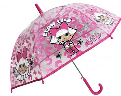 Chanos Παιδική Ομπρέλα Disney Μπαστούνι LoL Surprise  Ροζ