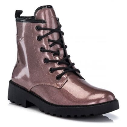 Geox Ανατομικό Μποτάκι Για Κορίτσι Metallic Pink