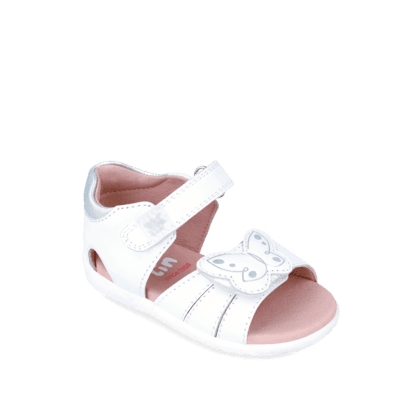 Garvalin Ανατομικό Πέδιλο Για Κορίτσι Λευκό Με Πεταλούδα
