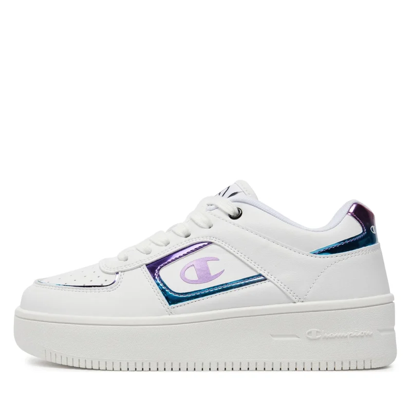 Champion Εφηβικό Sneaker Για Κορίτσι Λευκά Με Chameleon Λογότυπο - Image 3
