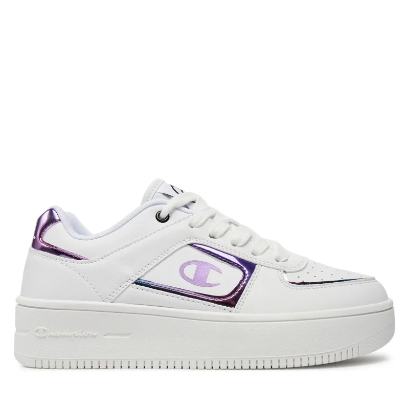 Champion Εφηβικό Sneaker Για Κορίτσι Λευκά Με Chameleon Λογότυπο - Image 2