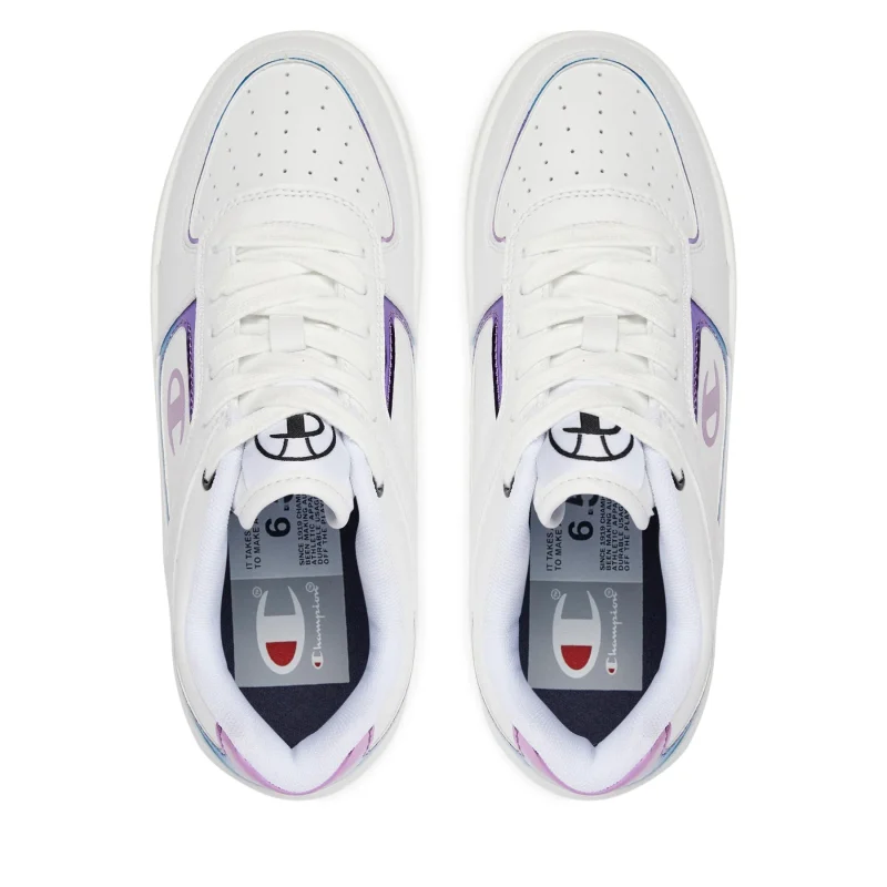 Champion Εφηβικό Sneaker Για Κορίτσι Λευκά Με Chameleon Λογότυπο - Image 5