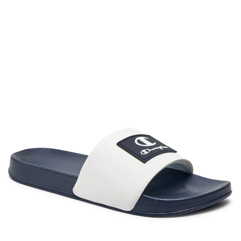 Champion Ανδρικά Slides Σκούρο Μπλε Με Λευκό