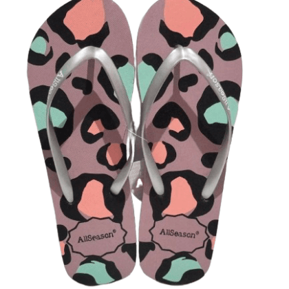 Hot Sand Εφηβικές Σαγιονάρες Για Κορίτσι Μπέζ Λεοπάρ