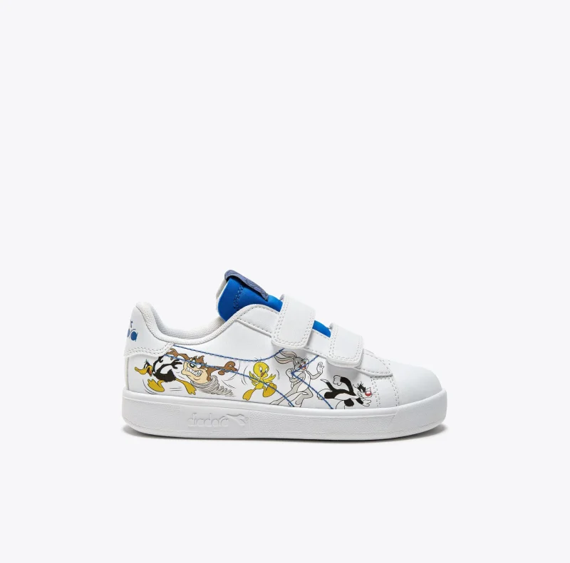 Diadora Sneaker Για Αγόρι Λευκό Με Σχέδιο Looney Tunes Team