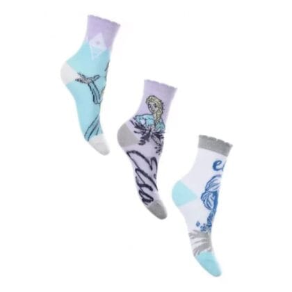 Disney Κάλτσες Για Κορίτσι Σετ Με 3 Σχέδια Frozen
