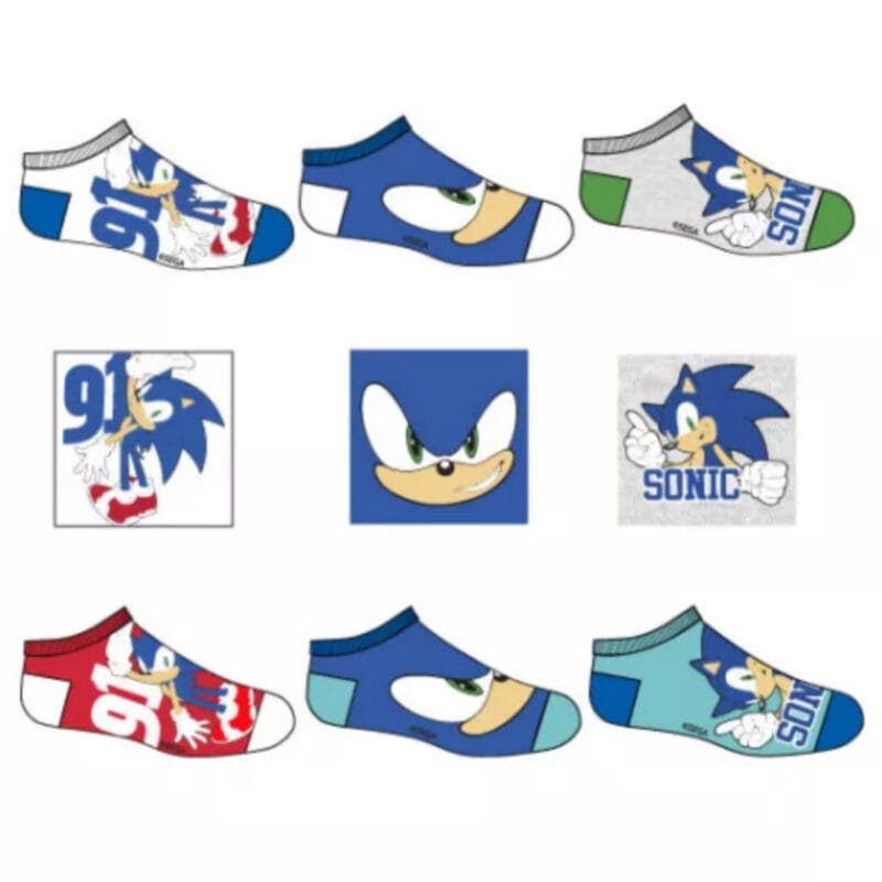 Disney Κάλτσες Για Αγόρι Σετ Με 3 Σχέδια Sonic