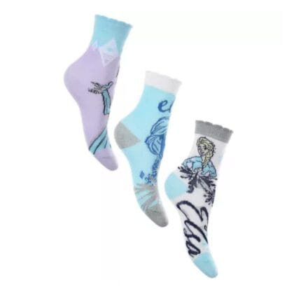 Disney Κάλτσες Για Κορίτσι Σετ Με 3 Σχέδια Frozen