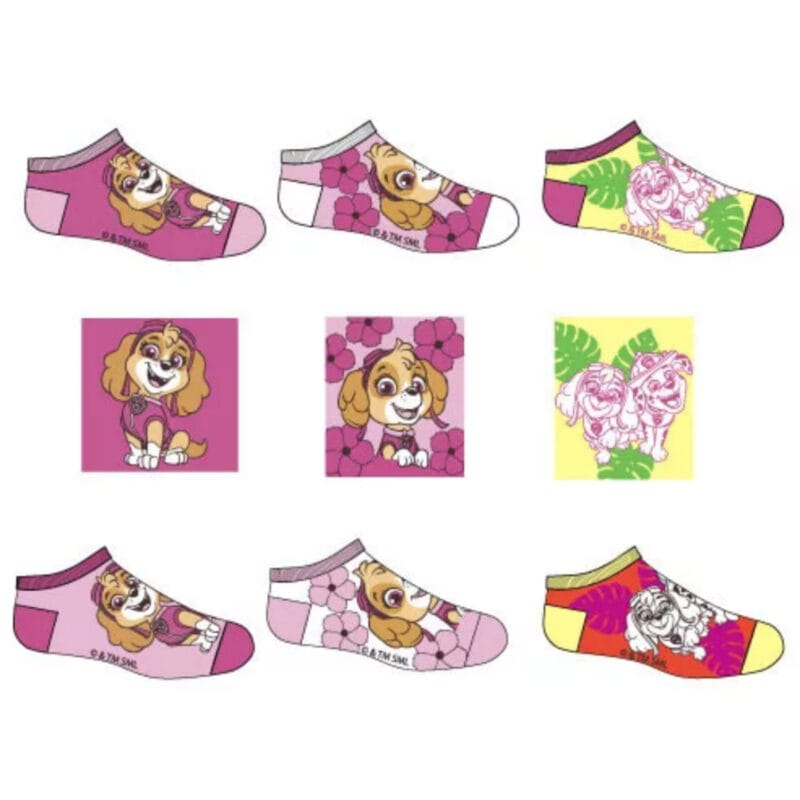 Disney Κάλτσες Για Κορίτσι Σετ Με 3 Σχέδια Paw Patrol
