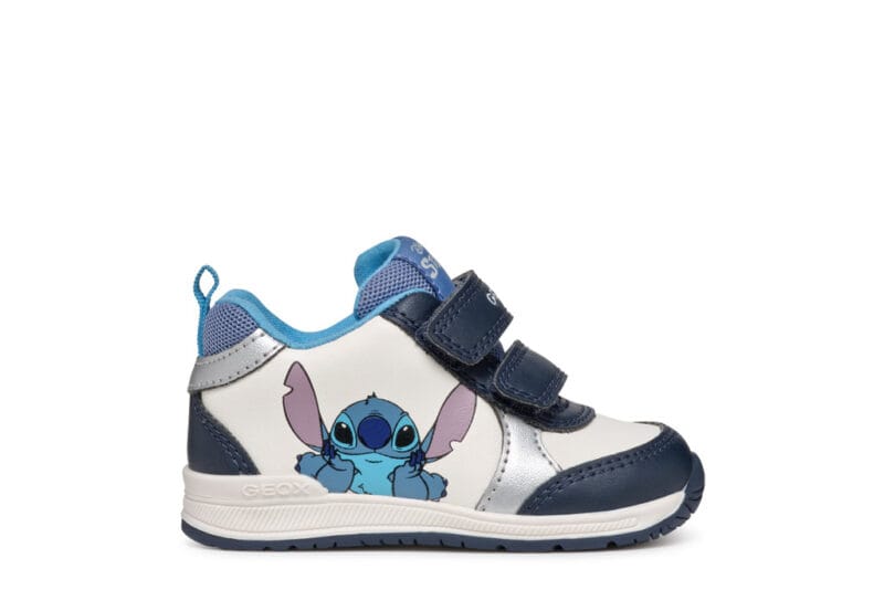 Geox Ανατομικό Μποτάκι Sneaker Για Αγόρι Lilo&Stitch Μπλέ/Λευκό - Image 2