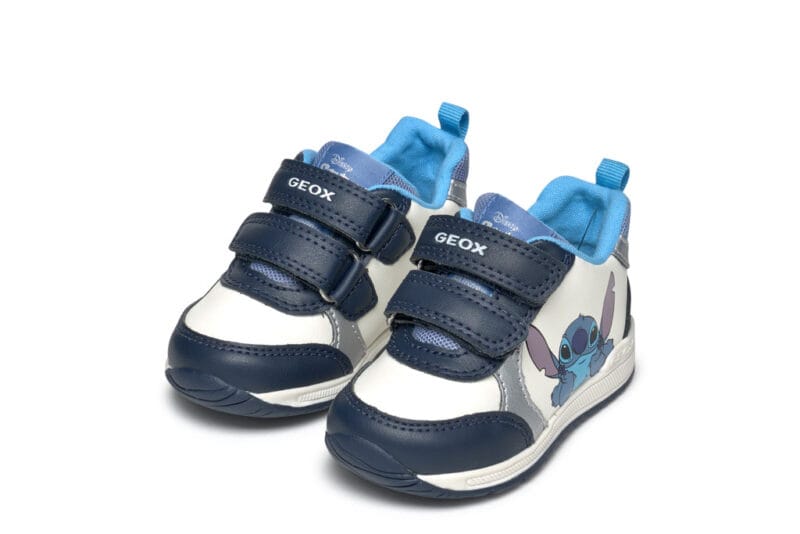 Geox Ανατομικό Μποτάκι Sneaker Για Αγόρι Lilo&Stitch Μπλέ/Λευκό - Image 7