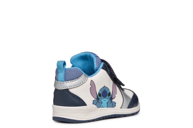 Geox Ανατομικό Μποτάκι Sneaker Για Αγόρι Lilo&Stitch Μπλέ/Λευκό - Image 4
