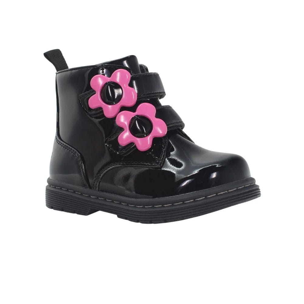 Lumberjack Ανατομικό Μποτάκι Μπεμπέ Για Κορίτσι Μαύρο Λουστρίνι - Image 2