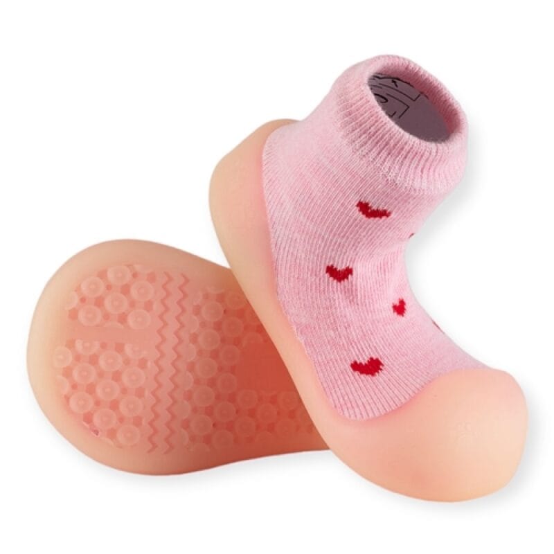 Chameleon Big Toes Βρεφικά Παπουτσάκια Που Αλλάζουν Χρώμα Στον Ήλιο Για Κορίτσι Ρόζ Με Καρδούλες - Image 3