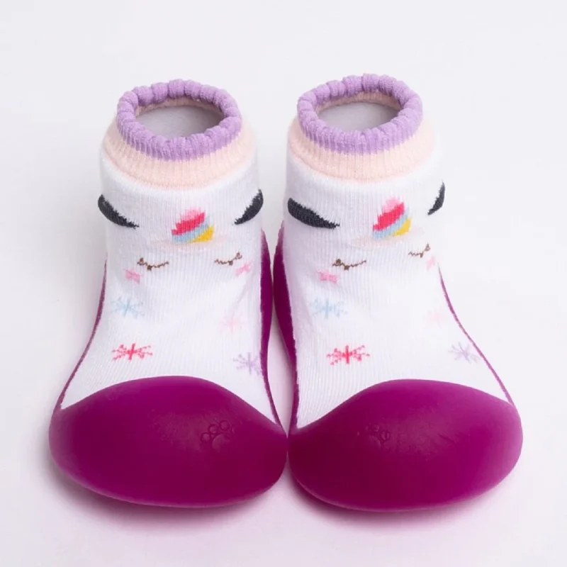 Chameleon Big Toes Βρεφικά Παπουτσάκια Που Αλλάζουν Χρώμα Στον Ήλιο Για Κορίτσι Λευκό Με Μονόκερο - Image 4