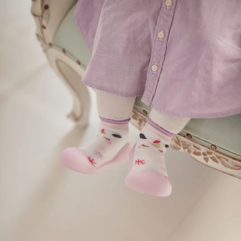 Chameleon Big Toes Βρεφικά Παπουτσάκια Που Αλλάζουν Χρώμα Στον Ήλιο Για Κορίτσι Λευκό Με Μονόκερο - Image 5