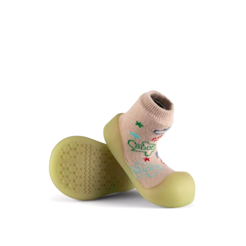Chameleon Big Toes Βρεφικά Παπουτσάκια Που Αλλάζουν Χρώμα Στον Ήλιο Για Αγόρι Μπέζ Vehicle - Image 3