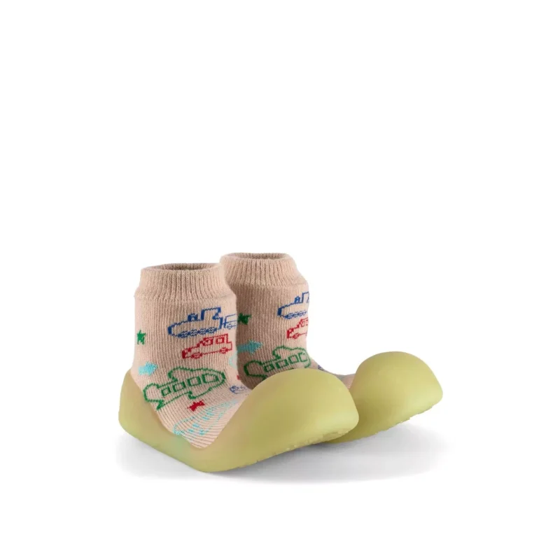 Chameleon Big Toes Βρεφικά Παπουτσάκια Που Αλλάζουν Χρώμα Στον Ήλιο Για Αγόρι Μπέζ Vehicle - Image 2