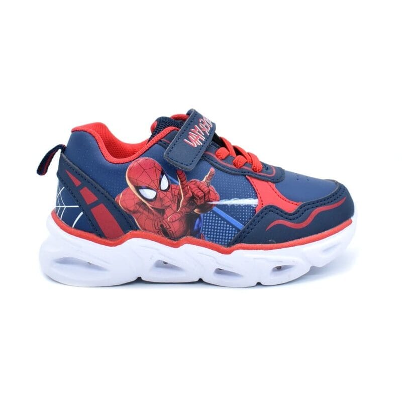 Disney Αθλητικό Μπεμπέ Για Αγόρι Spiderman Μπλέ Με Φωτάκια