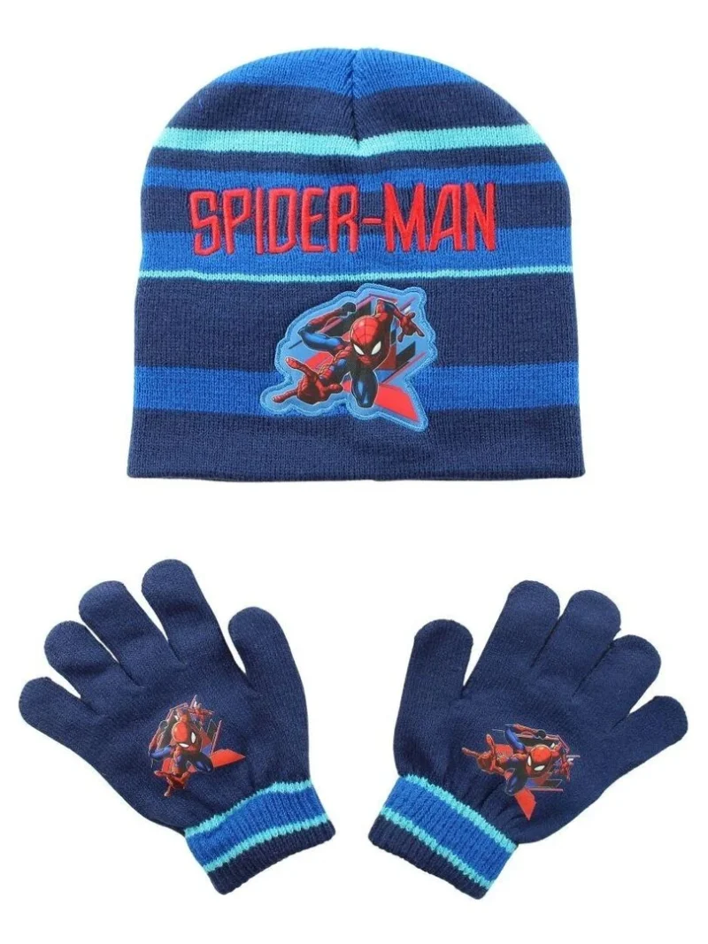 Stamion Σετ Σκουφάκι Και Γάντια Για Αγόρι Disney Spiderman Μπλέ