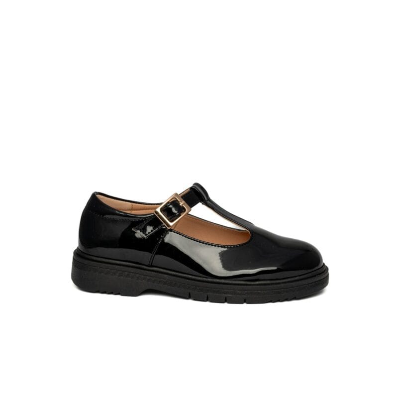 Scarpy Ανατομικό Loafers Για Κορίτσι Μαύρο Λουστρίνι