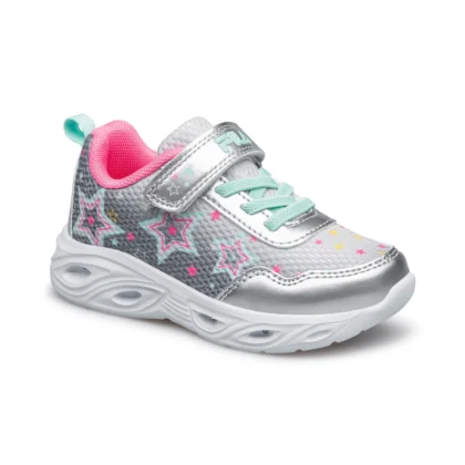 Fila Ανατομικό Αθλητικό Για Κορίτσι Με Φωτάκια Ασημί Memory Blink 3