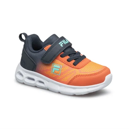 Fila Ανατομικό Αθλητικό Για Αγόρι Μαύρο-Πορτοκαλί Με Φωτάκια Flash Gordon 5