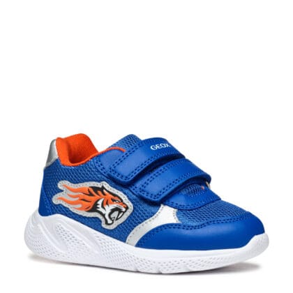 Geox Ανατομικό Αθλητικό Για Αγόρι Μπλέ Με Τίγρη