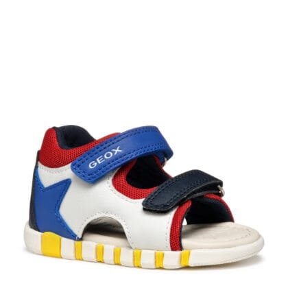 Geox Ανατομικο Πέδιλο Για Αγόρι Λευκό/Μπλέ