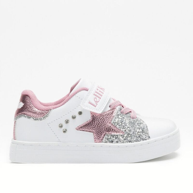 Lelli Kelly Sneaker Για Κορίτσι Λευκό Με Glitter Και Αστέρι
