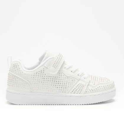 Lelli Kelly Ανατομικό Sneaker Για Κορίτσι Λευκό Με Strass