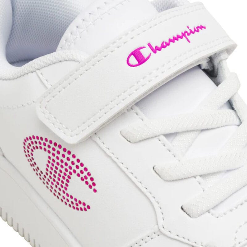 Champion Ανατομικό Sneaker Για Κορίτσι Λευκό Με Ρόζ Glitter - Image 5