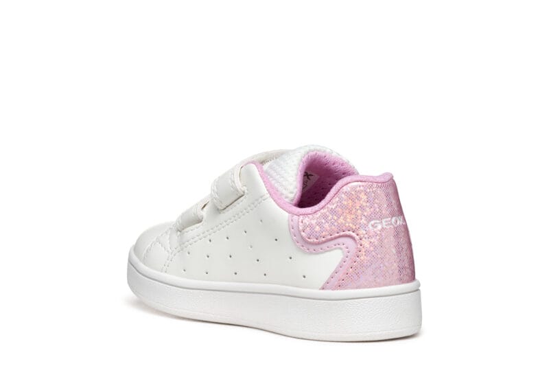 Geox Ανατομικό Sneaker Για Κορίτσι Λευκό/Ρόζ - Image 4