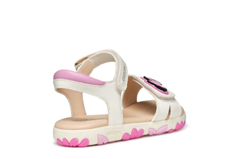 Geox Ανατομικό Πέδιλο Για Κορίτσι Λευκό Minnie Mouse - Image 4