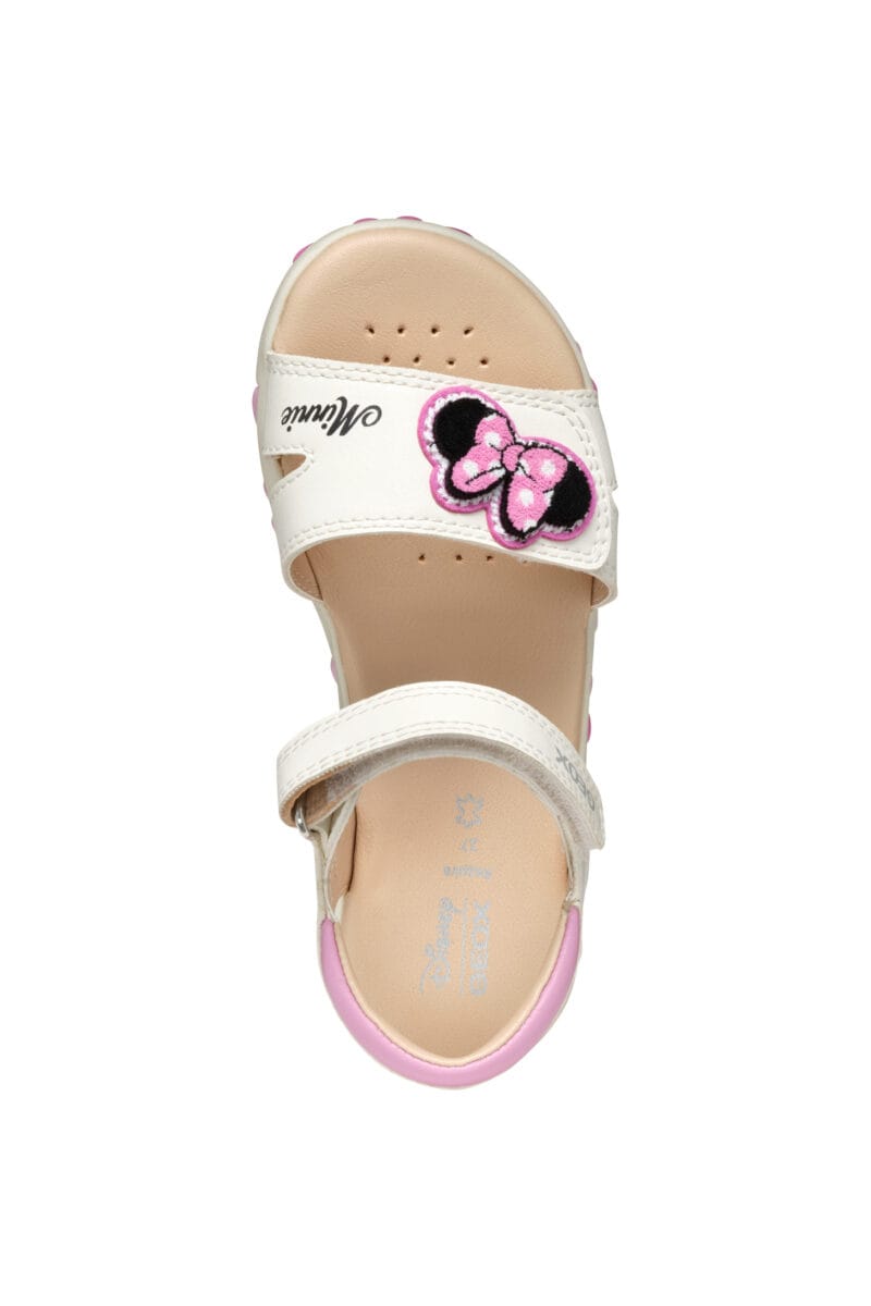 Geox Ανατομικό Πέδιλο Για Κορίτσι Λευκό Minnie Mouse - Image 5