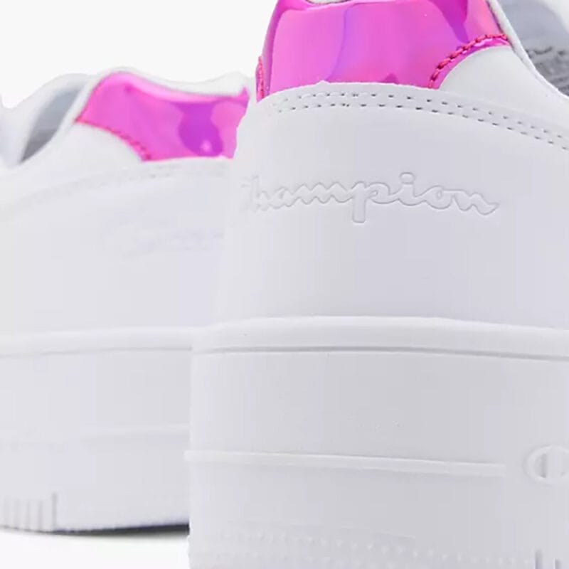Champion Ανατομικό Sneaker Για Κορίτσι Λευκό Με Ρόζ Glitter - Image 6
