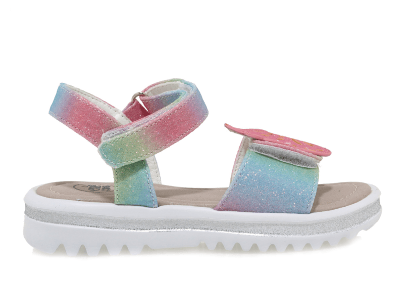 Exe Kids Ανατομικό Πέδιλο Για Κορίτσι Πολύχρωμα Με Glitter - Image 2