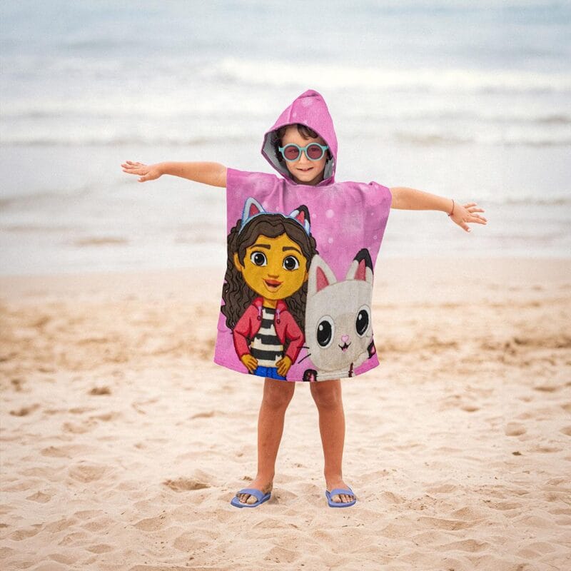 Cerda Παιδικό Poncho Πετσετα Για Κορίτσι Gabby’s Dollhouse Ρόζ - Image 5