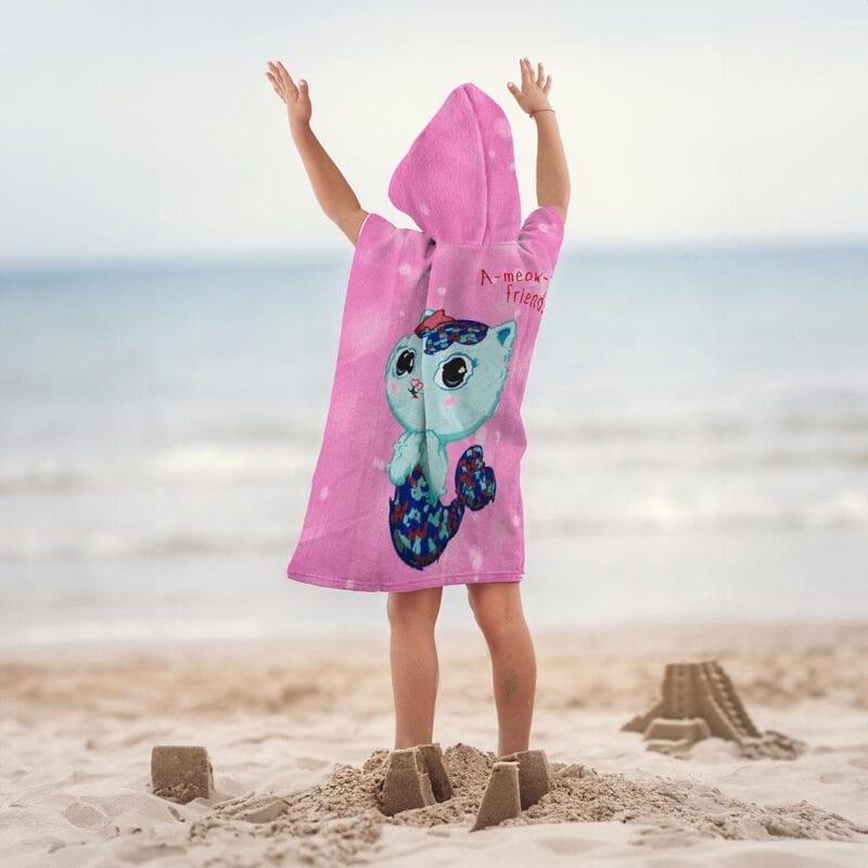 Cerda Παιδικό Poncho Πετσετα Για Κορίτσι Gabby’s Dollhouse Ρόζ - Image 6
