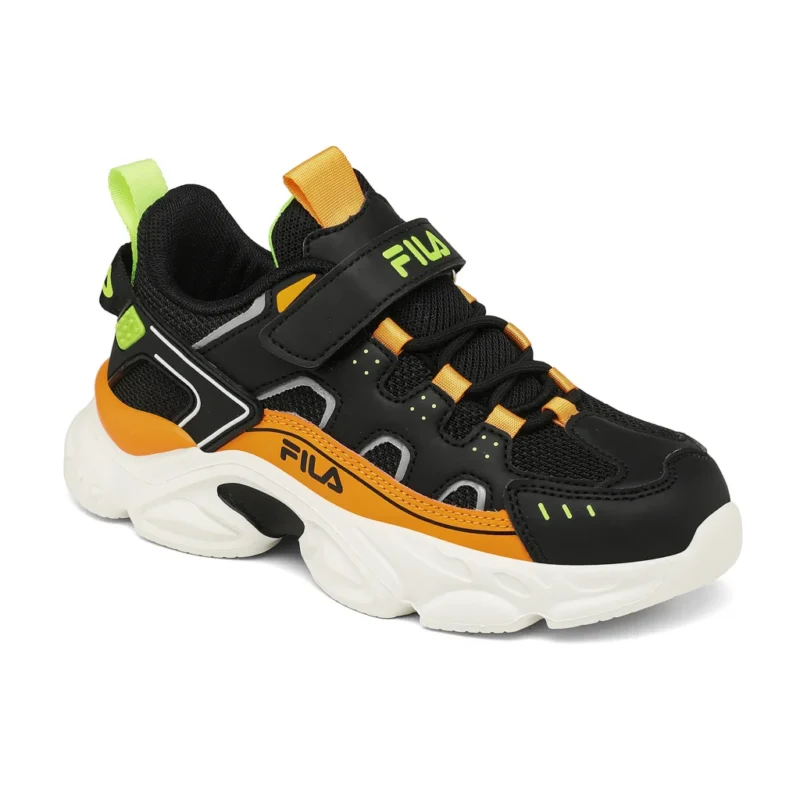 Fila Αθλητικό Για Αγόρι Μαύρο/Πορτοκαλί Running Memory Spinel (28-35)
