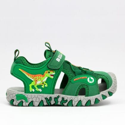 Bull Boys Ανατομικό Παπουτσοπέδιλο Για Αγόρι Πράσινο Με Φωτάκια