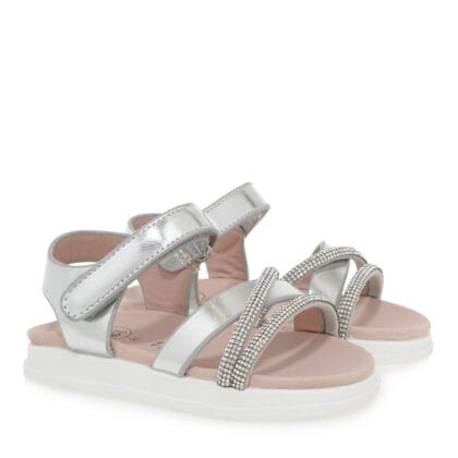 Exe Kids Ανατομικό Πέδιλο Για Κορίτσι Ασημί