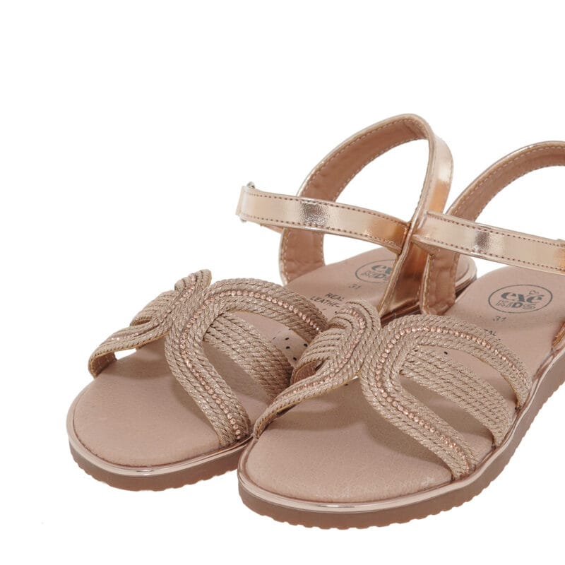 Exe Kids Ανατομικό Πέδιλο Για Κορίτσι Χρυσό - Image 4